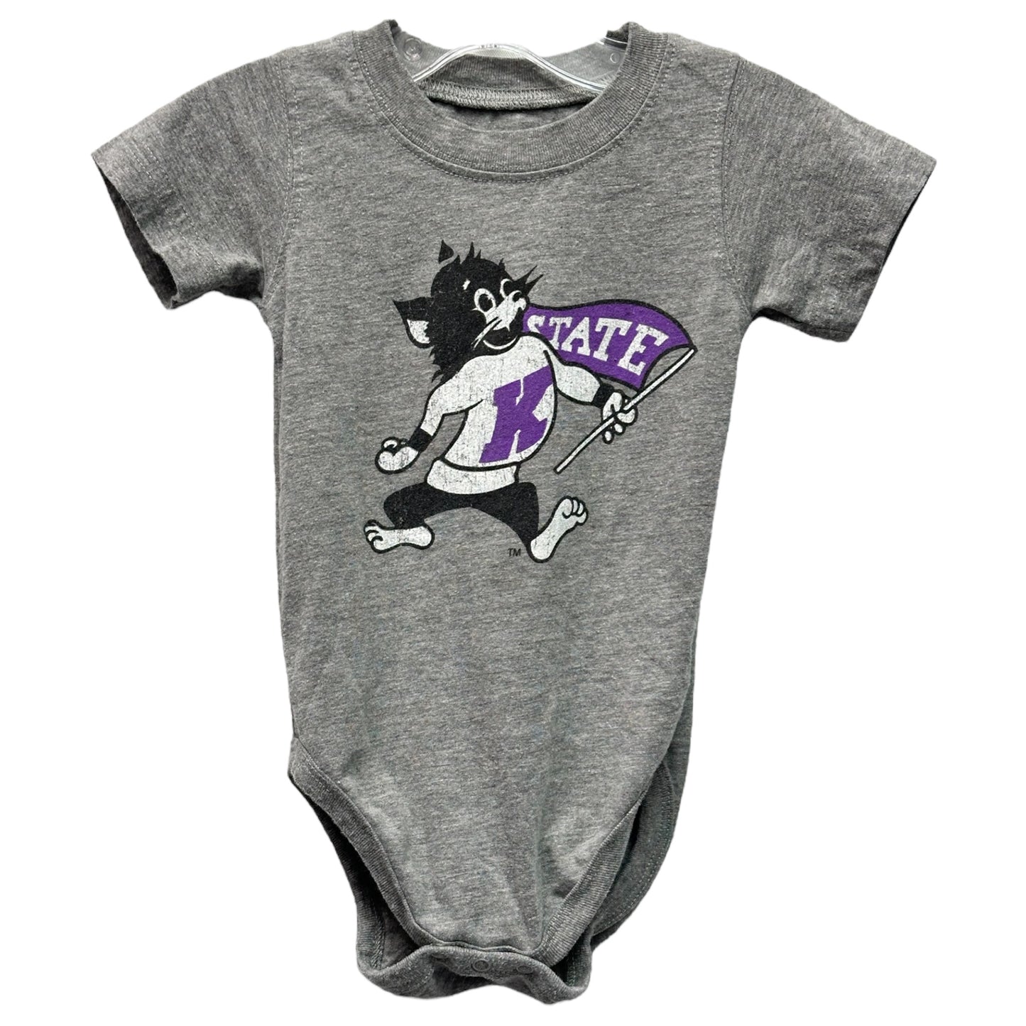 Wes and Willy K State 12-18 mo Onesie