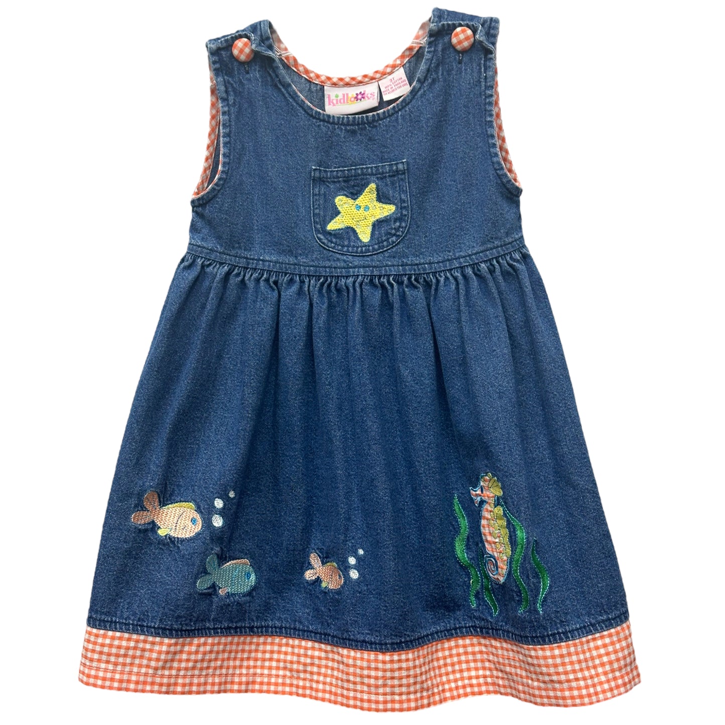 Vintage Kidlooks 3T Denim Dress